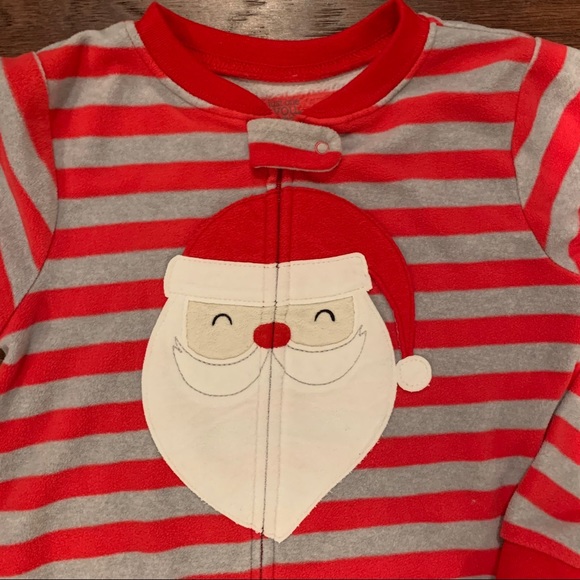 Carter’s Striped Santa Blanket Sleeper - Picture 3 of 6